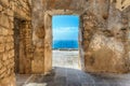 Ruins of an old castle in south of Italy Royalty Free Stock Photo