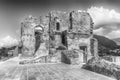 Ruins of an old castle in south of Italy Royalty Free Stock Photo