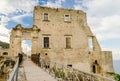 Ruins of an old castle in south of Italy Royalty Free Stock Photo