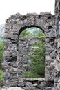 Ruins of an old cement factory, french Valbonnais Royalty Free Stock Photo