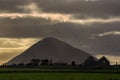 Ruins of an old church and cemetary in Ireland. Royalty Free Stock Photo