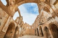 Ruins of an old church destroyed during the spanish civil war in