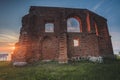 Ruins of the old church in Trzesacz Royalty Free Stock Photo