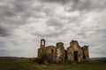 Ruins of old church in Val dOrcia, Tuscany Royalty Free Stock Photo