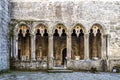 Ruins of the old convent of San Domingos in the city of Pontevedra, Galicia in Spain Royalty Free Stock Photo