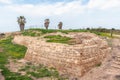 Ruins of an old Crusader Moat at Apollonia in Modern Israel
