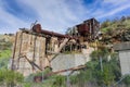 Ruins of old facilities of mercury manufacturing, Almaden Quicksilver County Park, south San Francisco bay, California