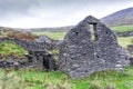 Irish Farmhouse Ruins on Mountain Royalty Free Stock Photo