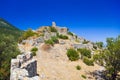 Ruins of old fort in Mystras, Greece Royalty Free Stock Photo