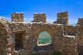 Ruins of old fort in Mystras, Greece Royalty Free Stock Photo