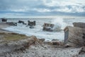 Ruins of old forts in the Baltic sea.