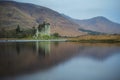 The ruins of old Kilchurn Castle in Scotland Royalty Free Stock Photo