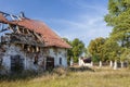 The ruins of the old manor house