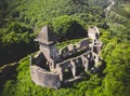 Ruins of old medieval castle, Middle Ages Royalty Free Stock Photo