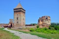 Ruins of old medieval fortress Bac, Serbia Royalty Free Stock Photo