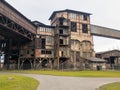 Ruins of old metalworks building in Ostrava - Dolni Vitkovice city in Czech Republic