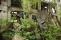 Ruins of an old military bunker