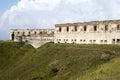 Ruins the old military fortification in Alps Royalty Free Stock Photo