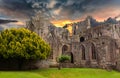 Ruins of an old monastery Royalty Free Stock Photo