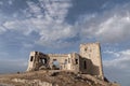 Ruins of the old Moorish castle of the Star in Teba, Malaga