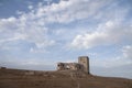 Ruins of the old Moorish castle of the Star in Teba, Malaga