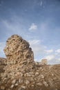 Ruins of the old Moorish castle of the Star in Teba, Malaga