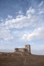 Ruins of the old Moorish castle of the Star in Teba, Malaga