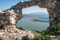 Ruins of the old Navarino castle, Peloponnesus, Greece Royalty Free Stock Photo