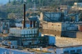 Ruins of old Power Plant in Oregon City Royalty Free Stock Photo