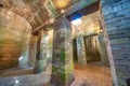 Ruins of the Old Roman Cistern in Volterra, small historic town. The cistern was used to store the drinking water Royalty Free Stock Photo