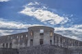 Ruins of old scandinavian castle