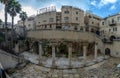 ruins of old shopping malls in the old city of Jerusalem