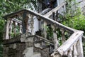 The ruins of the old stairs Royalty Free Stock Photo