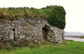 Ruins of an old stone castle in Ireland Royalty Free Stock Photo