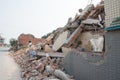 Around China - Destruction of a small town for modern development