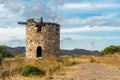 Ruins of old windmills Datca, Turkey Royalty Free Stock Photo