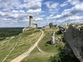 Ruins of the Olsztyn castle in Poland which was part of the Polish defense system, the so-called Eagle`s Nest