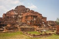 Ruins of one of the buildings of Wat Mahathat temple Royalty Free Stock Photo