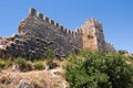 Ruins of Ottoman fortress in Alanya Royalty Free Stock Photo