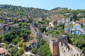 Ruins of Ottoman fortress in Alanya Royalty Free Stock Photo