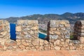 Ruins of Ottoman fortress in Alanya Royalty Free Stock Photo