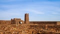 Ruins of Ouadane fortress in Sahara Mauritania Royalty Free Stock Photo