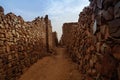 Ruins of Ouadane fortress in Sahara Mauritania Royalty Free Stock Photo