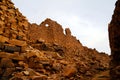 Ruins of Ouadane fortress in Sahara, Mauritania Royalty Free Stock Photo