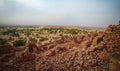 Ruins of Ouadane fortress in Sahara at Mauritania Royalty Free Stock Photo