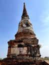 Ruins of a pagoda at Wat Yai Chaimongkol, Ayutthaya