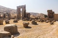 Ruins of the Palace of 100 columns in the ancient Persepolis, Ir Royalty Free Stock Photo