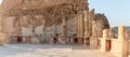 The ruins  of the palace of King Herod in the fortress of Masada - is a fortress built by Herod the Great on a cliff-top off the Royalty Free Stock Photo