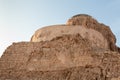 The ruins  of the palace of King Herod in the fortress of Masada - is a fortress built by Herod the Great on a cliff-top off the Royalty Free Stock Photo