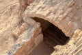 The ruins  of the palace of King Herod in the fortress of Masada - is a fortress built by Herod the Great on a cliff-top off the Royalty Free Stock Photo